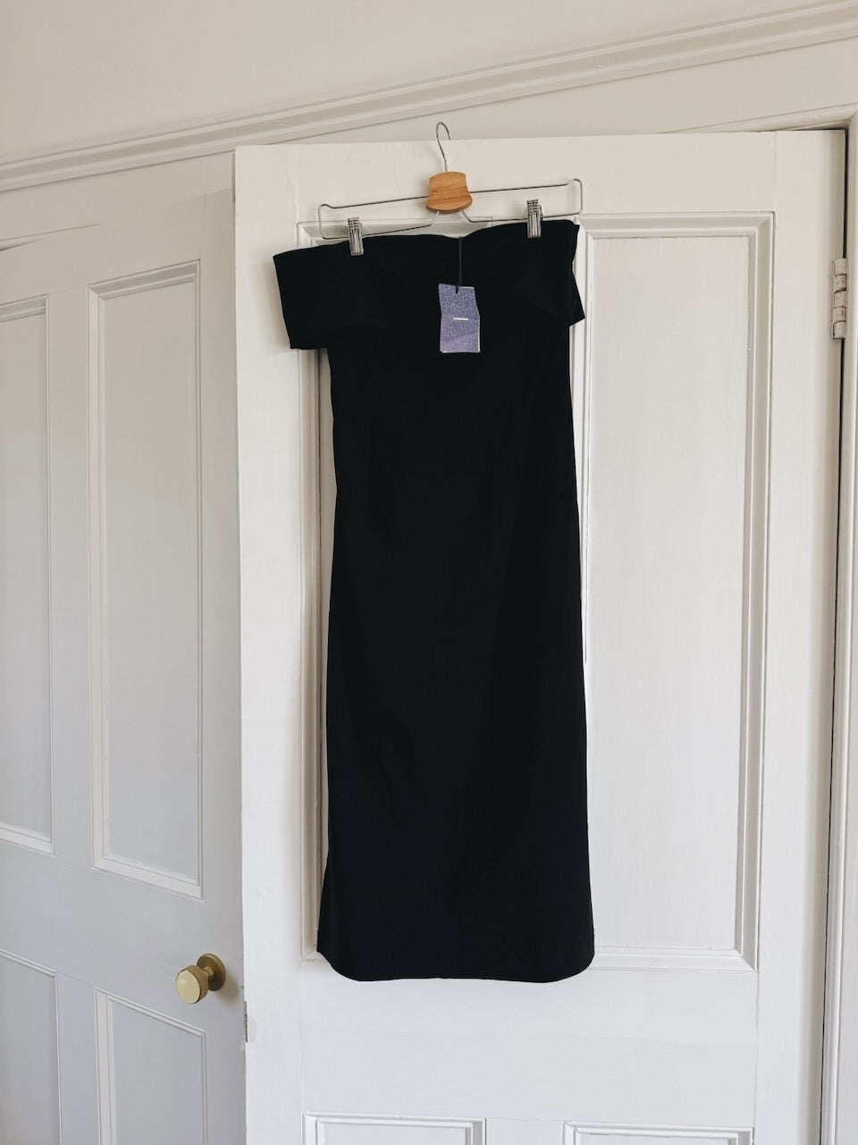 Paloma Wool black strapless 'Donna' midi dress Palace of Nowhere