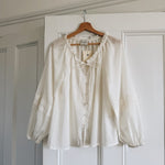 Posse ivory 'Pearl' cotton/ silk blend blouse Palace of Nowhere