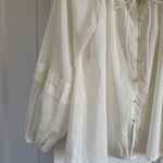 Posse ivory 'Pearl' cotton/ silk blend blouse Palace of Nowhere
