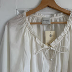 Posse ivory 'Pearl' cotton/ silk blend blouse Palace of Nowhere