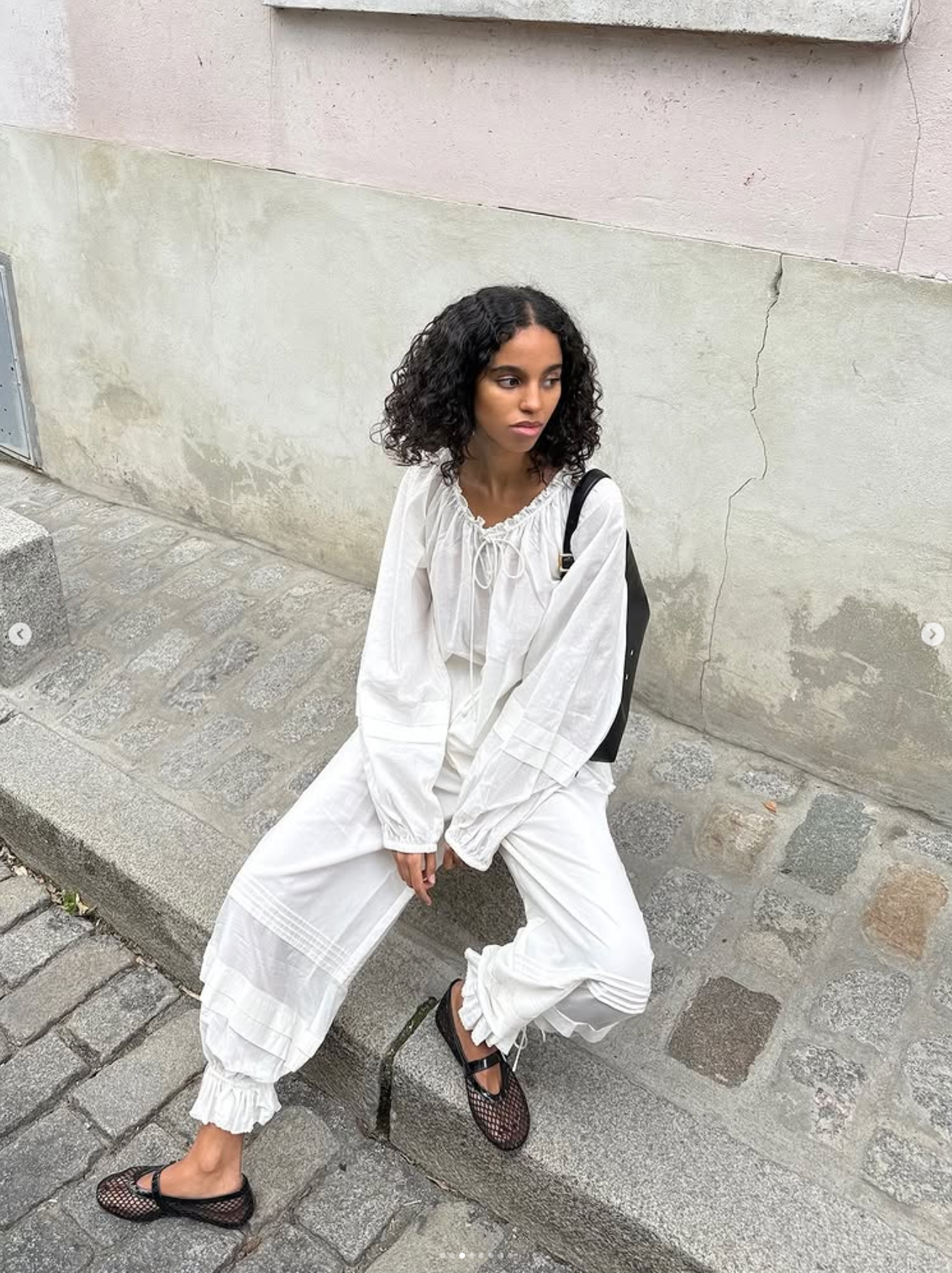 Posse ivory cotton/ silk blend 'Pearl' pants Palace of Nowhere