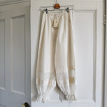 Posse ivory cotton/ silk blend 'Pearl' pants Palace of Nowhere