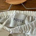 Posse ivory cotton/ silk blend 'Pearl' pants Palace of Nowhere