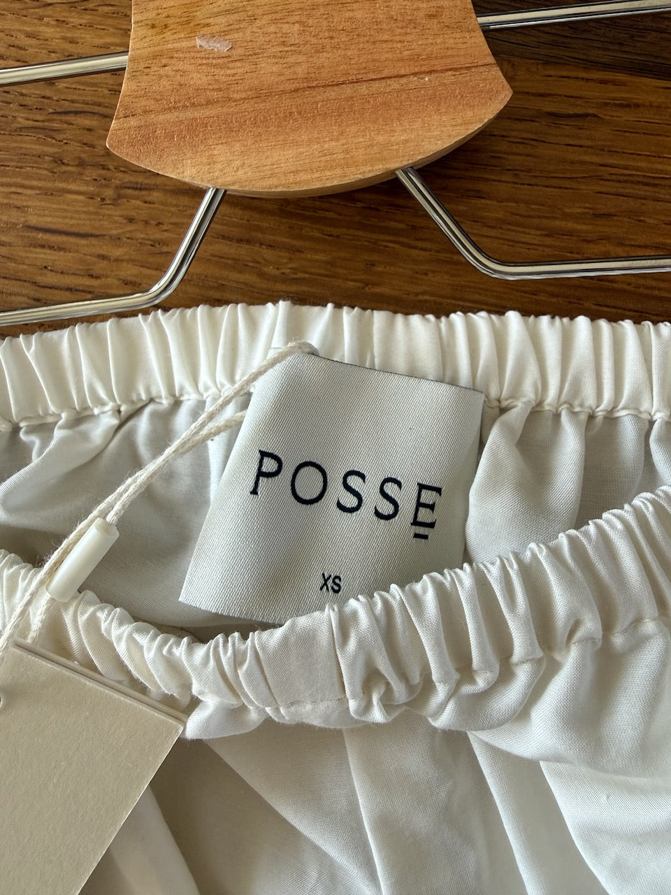 Posse ivory cotton/ silk blend 'Pearl' pants Palace of Nowhere