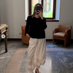Posse ivory cotton/ silk blend 'Pearl' pants Palace of Nowhere