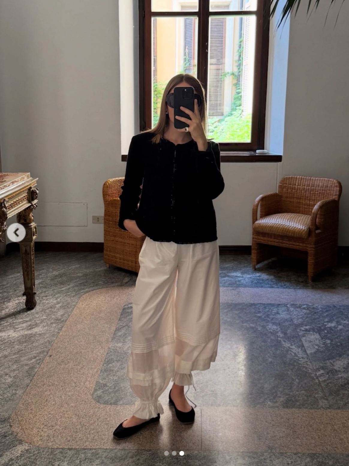 Posse ivory cotton/ silk blend 'Pearl' pants Palace of Nowhere