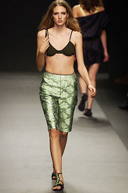 Prada FW2015 brocade knee length skirt Palace of Nowhere runway