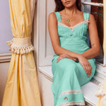 Rixo 'Lucie' lace-trimmed embroidered crepe de chine midi dress