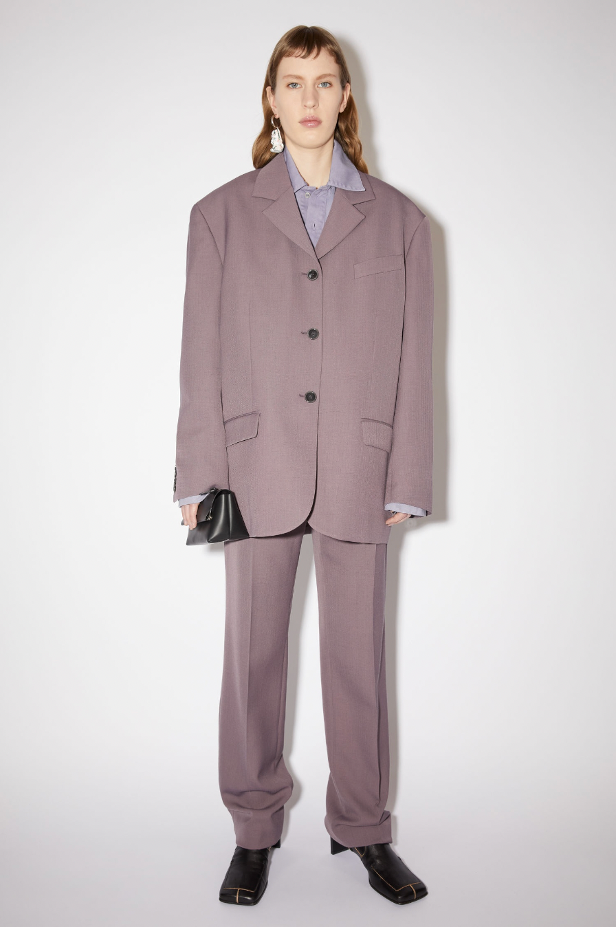 Acne Studios oversized mauve blazer at Palace of Nowhere