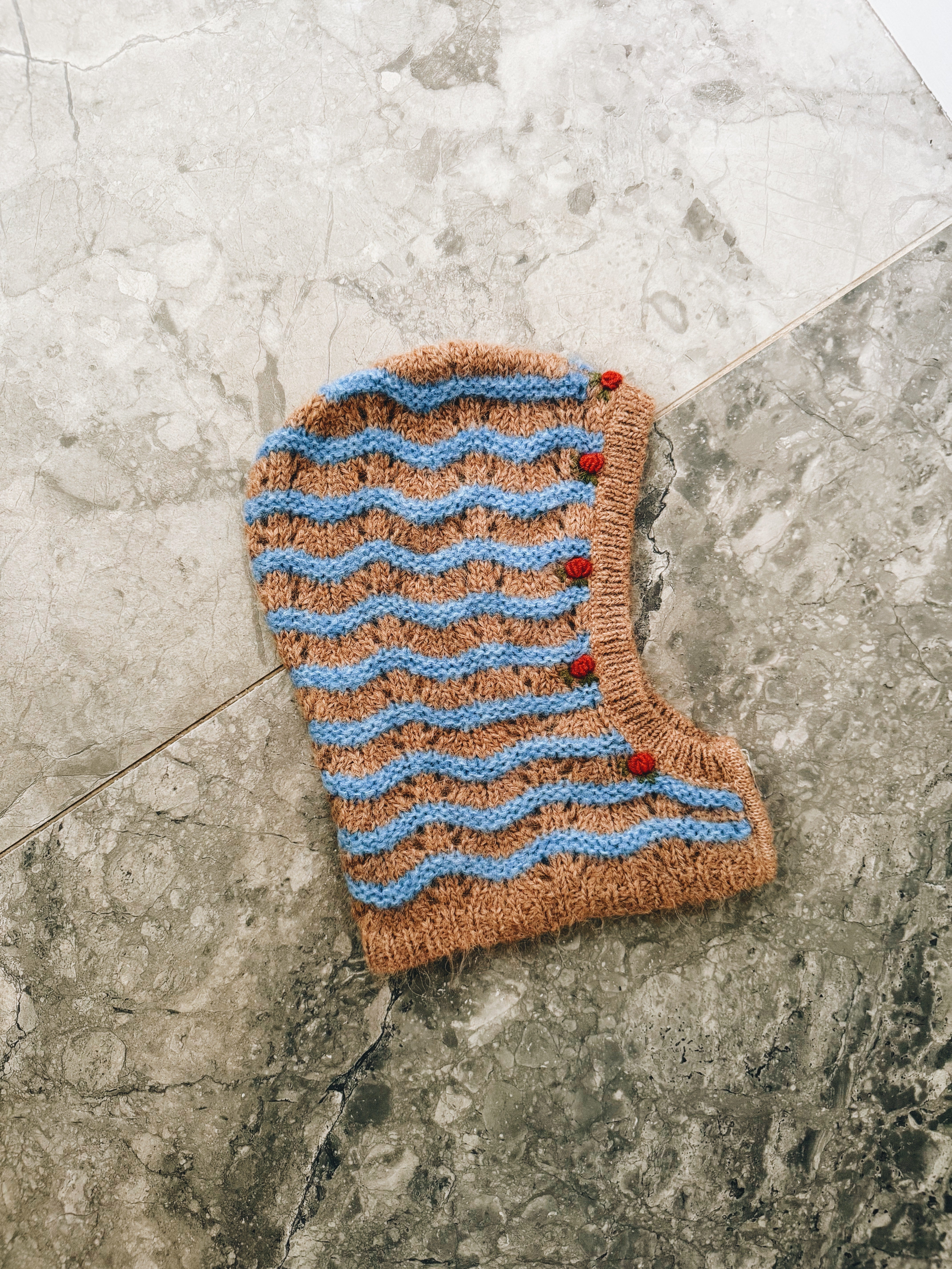 Shrimps 'Mabel' knitted alpaca blend balaclava Palace of Nowhere