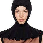 ShuShu Tong black knitted cape balaclava Palace of Nowhere