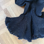 ShuShu Tong black knitted cape balaclava Palace of Nowhere