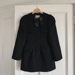 ShuShu Tong bow detailed satin trimmed twill jacket/ dress Palace of Nowhere