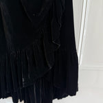 Ulla Johnson 'Elisa' black velvet one shoulder dress Palace of Nowhere