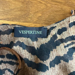 Vespertine Eden tiger ruffle silk camisole top Palace of Nowhere
