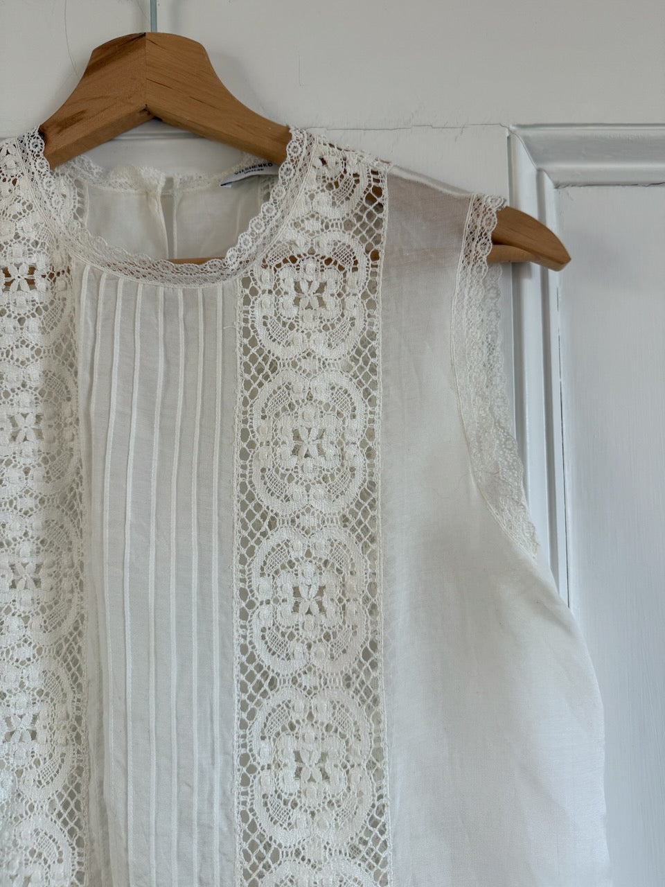 Vilshenko ivory lace cotton & silk blend top Palace of Nowhere