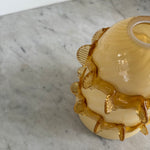 Vintage 50s hand-blown caramel yellow Murano glass lamp shade at Palace of Nowhere