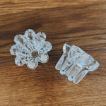 Vintage 60s Verrerie d’Arques pressed glass candle holders Palace of Nowhere
