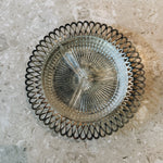 Vintage 60s silver-plated & glass relish dish Palace of Nowhere