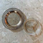 Vintage 60s silver-plated & glass relish dish Palace of Nowhere