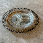 Vintage 60s silver-plated & glass relish dish Palace of Nowhere