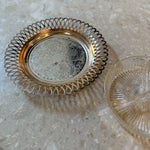 Vintage 60s silver-plated & glass relish dish Palace of Nowhere