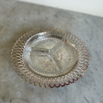 Vintage 60s silver-plated & glass relish dish Palace of Nowhere