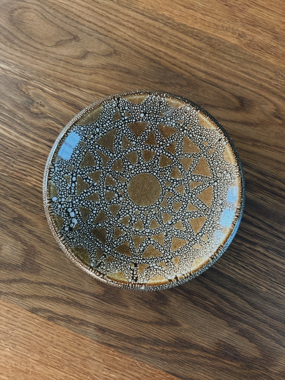 Vintage 70s Purbeck studio pottery patterned glazed bowl Palace of Nowhere