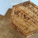 Vintage 70s mid century rattan plant stand Palace of Nowhere