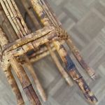 Vintage 70s mid century rattan plant stand Palace of Nowhere