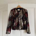 Vintage 90s Y2K zip up metallic jacket Palace of Nowhere