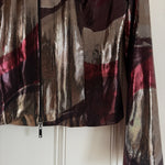 Vintage 90s Y2K zip up metallic jacket Palace of Nowhere