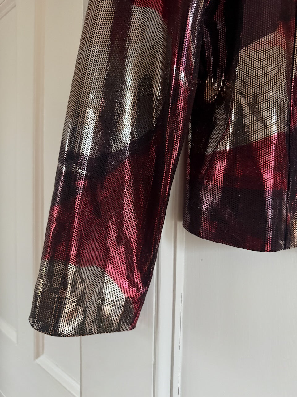 Vintage 90s Y2K zip up metallic jacket Palace of Nowhere