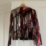 Vintage 90s Y2K zip up metallic jacket Palace of Nowhere