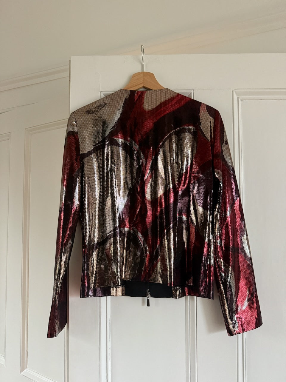 Vintage 90s Y2K zip up metallic jacket Palace of Nowhere