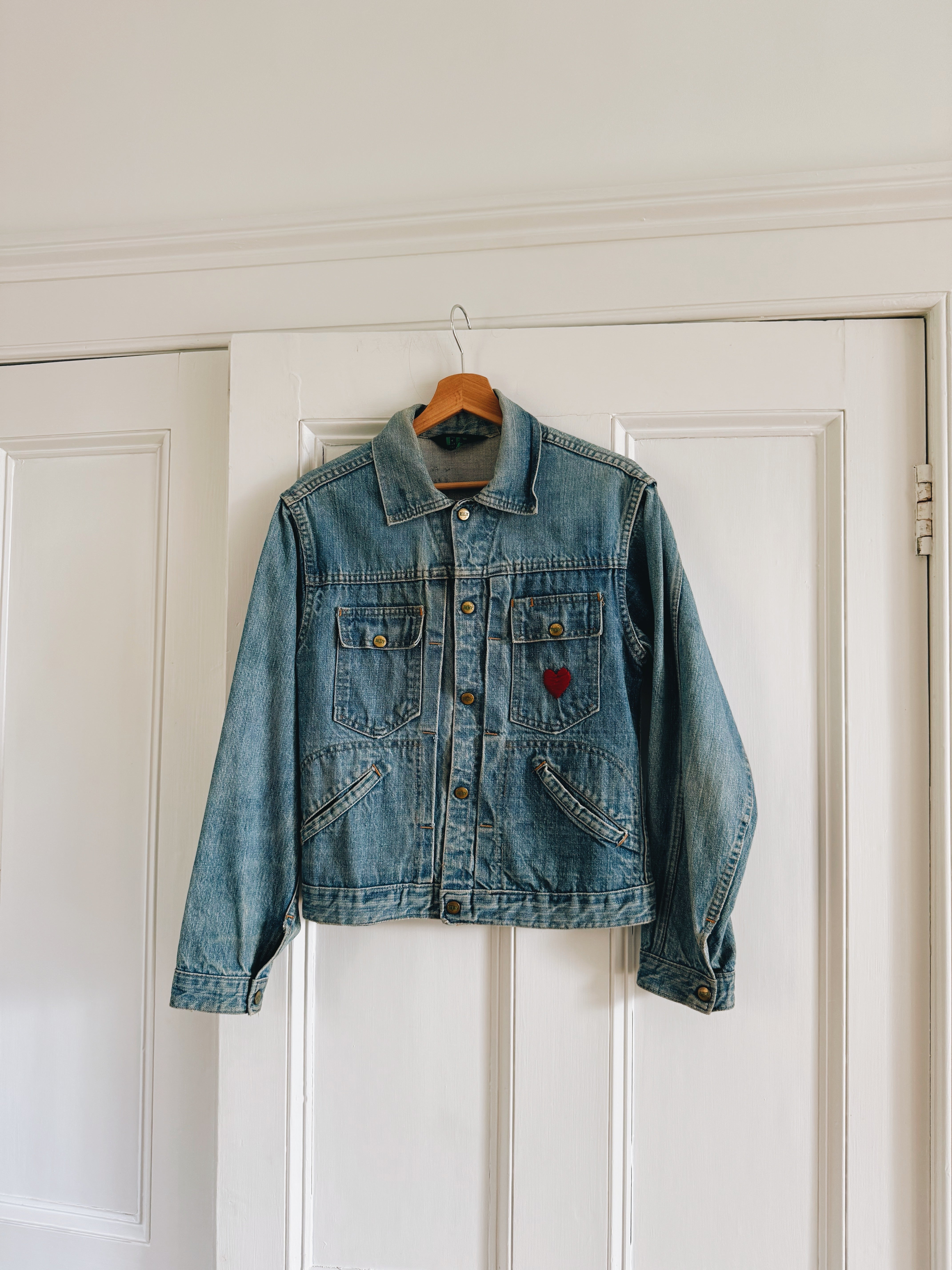 Vintage Ely 70s 80s reworked denim jacket at Palace of Nowhere