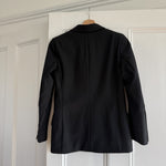 Vintage Escada black wool/ silk blend tuxedo double breasted jacket Palace of Nowhere