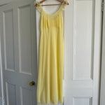 Vintage Lucy Larson 50s pastel yellow slip dress/ grown at Palace of Nowhere