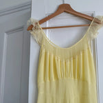Vintage Lucy Larson 50s pastel yellow slip dress/ grown at Palace of Nowhere