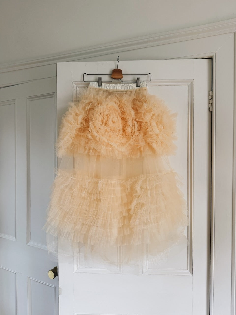 Vintage handmade tulle long midi skirt Palace of Nowhere