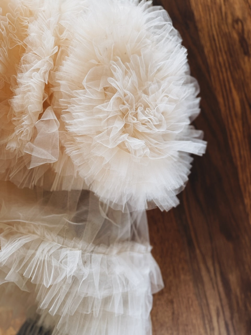 Vintage handmade tulle long midi skirt Palace of Nowhere