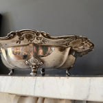 Vintage late 19th century silver plated footed bowl Palace of Nowhere