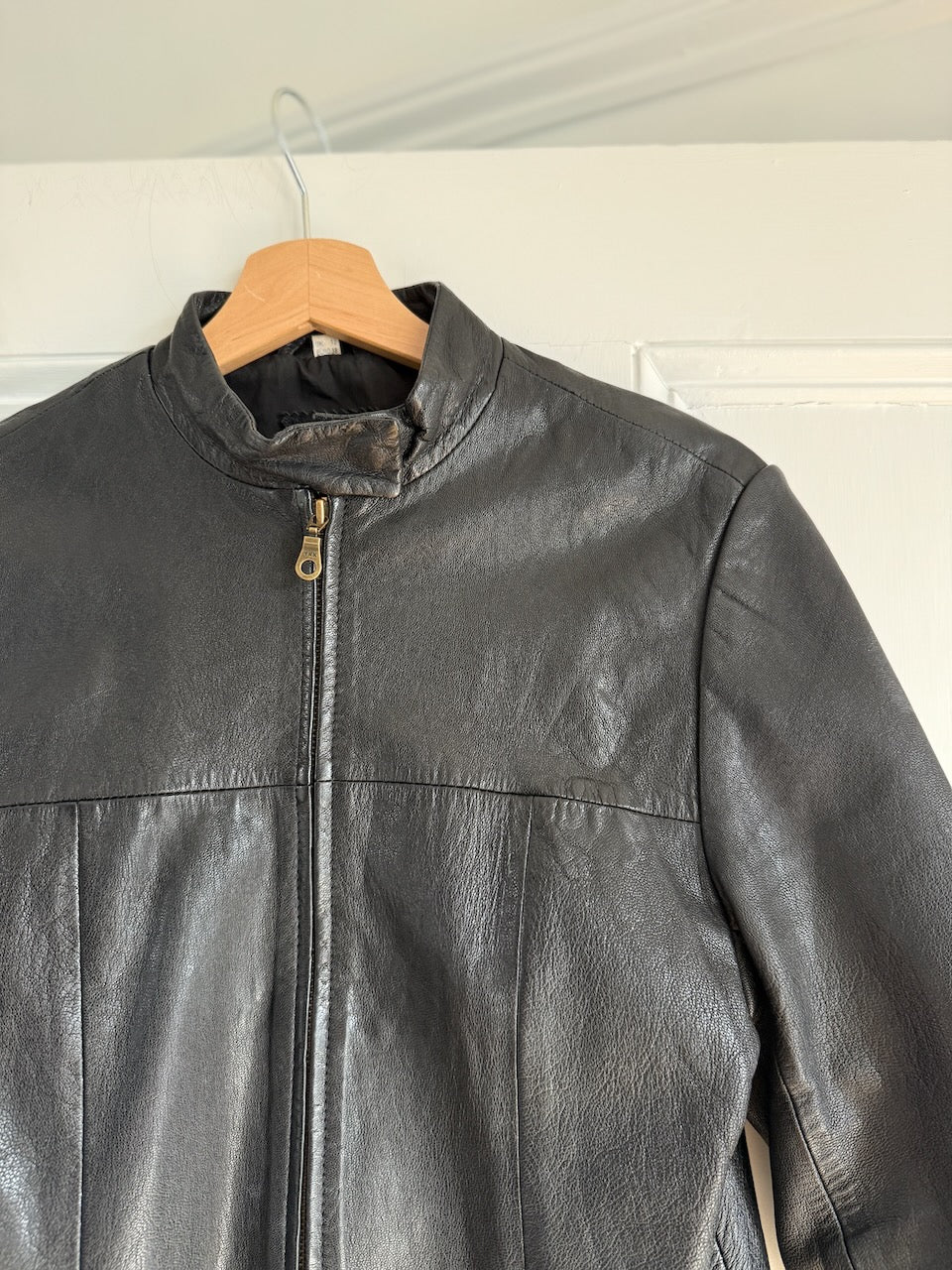 Vintage late 70s black leather jacket Palace of Nowhere