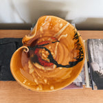 Vintage mid century large asymmetric lipped studio pottery bowl Palace of Nowhere