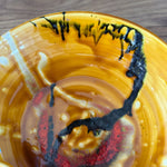 Vintage mid century large asymmetric lipped studio pottery bowl Palace of Nowhere