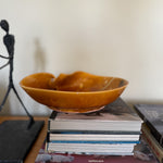 Vintage mid century large asymmetric lipped studio pottery bowl Palace of Nowhere