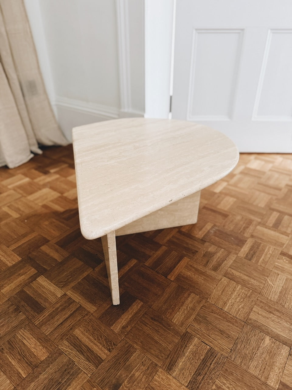 Vintage mid century travertine coffee table Palace of Nowhere