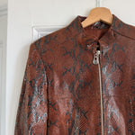 Y2K style faux snakeskin leather jacket Palace of Nowhere