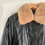 Zara faux black leather bomber jacket Palace of Nowhere