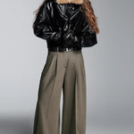 Zara faux black leather bomber jacket Palace of Nowhere